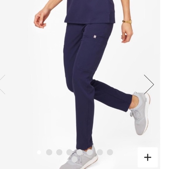 Navy Yola Scrub Bottoms - PETITE - Picture 1 of 3